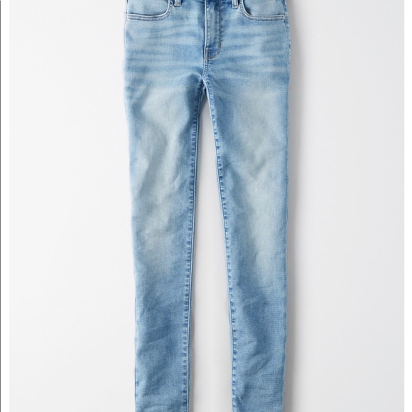 American Eagle medium wash jeggings - Picture 3 of 4